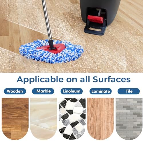 Matthew Cleaning 6Pack Blue Microfiber Spin Mop Refills
