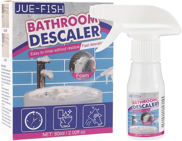 Renlixtor 2PCS Bathroom Descaler Foam Spray