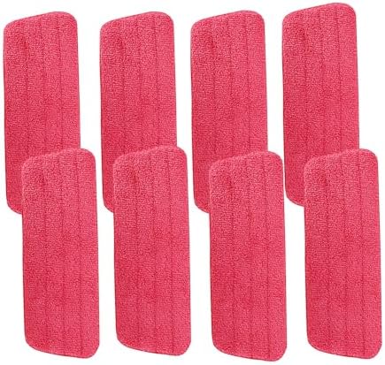 JAWAGA 8 Pack Microfiber Mop Replacement Pads