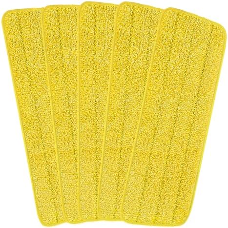 H-Gamely 165 Inch Microfiber Mop Pads 5 Pack