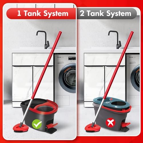 OZISI Scrub Brush Replacement Head for Oceda 1-Tank Spin Mop