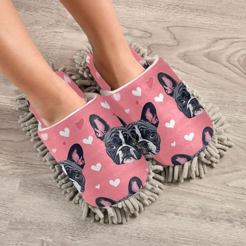 Zhirexin Mop Slippers with Microfiber Padding for Home Cleaning
