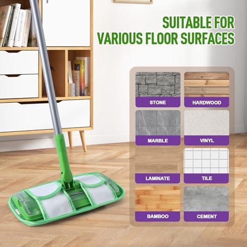 MABUBU 6 Pack Reusable Mop Pads for Swiffer WetJet and Sweeper Mops