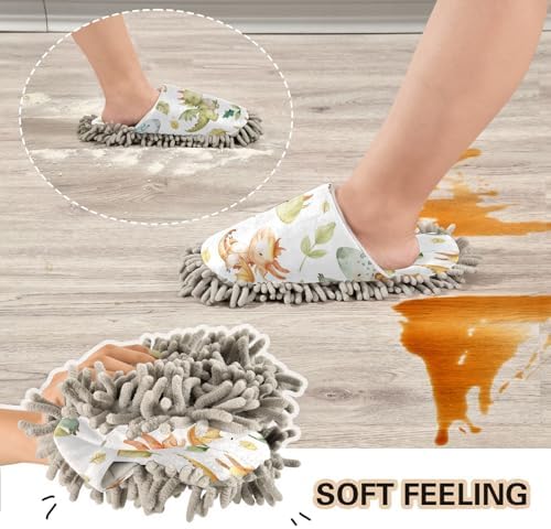 Zhirexin Water Dragon Cleaning Mop Slippers