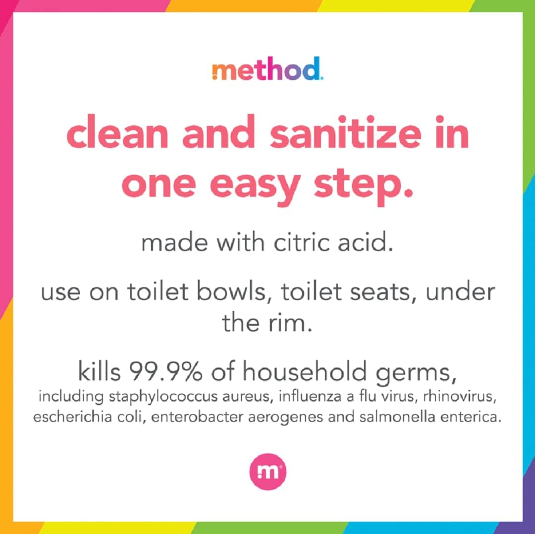 Method Antibacterial Toilet Bowl Cleaner 24 Fl Oz Pack of 3
