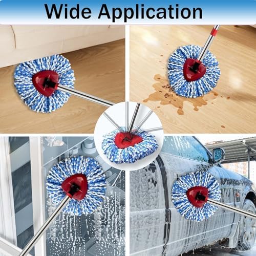 Fazlynyi 4-Pack Mop Replacement Heads for OCeda 2-Tank System