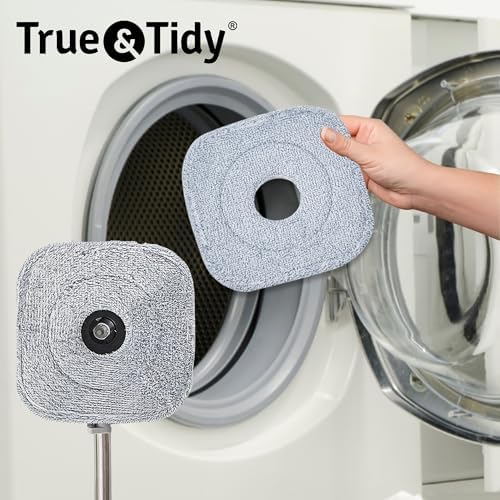 True Tidy 2-Pack 9 Inch Microfiber Mop Pads for SPIN-800