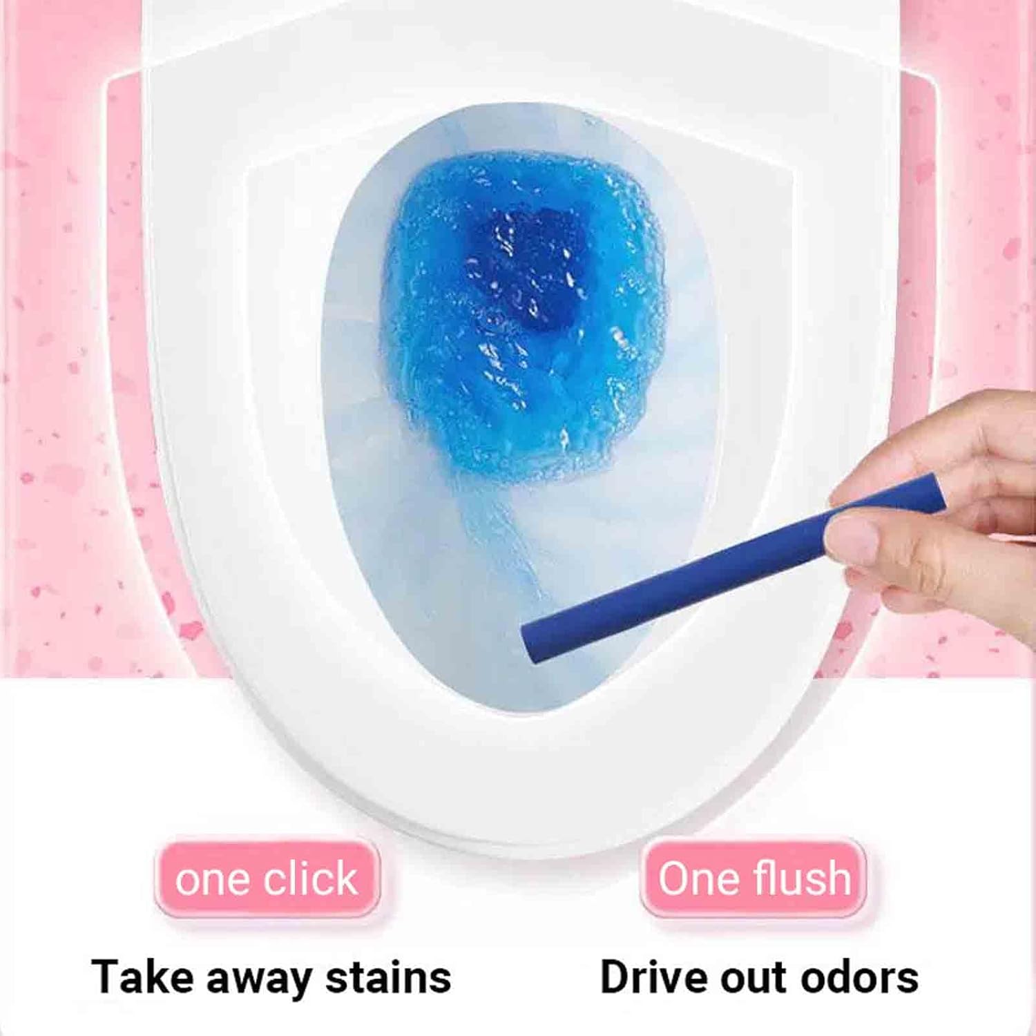 Kortyio Toilet Cleaning Sticks 3 in 1 Multi-Functional Continuous Cleaner