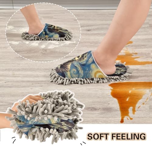 Zhirexin Starry Night Cleaning Slippers