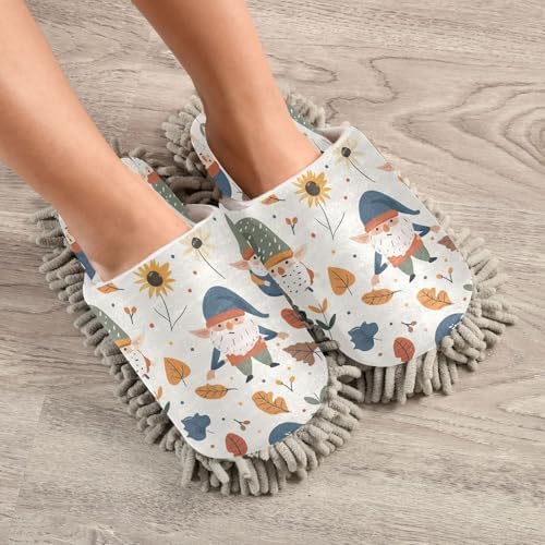 Zhirexin Thanksgiving Cleaning Slippers with Microfiber Mop Pads 1