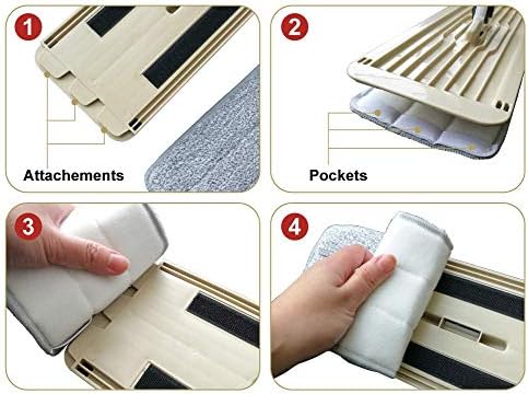 Bulletproof Microfiber Mop Pads - 3 Pack for WetDry Cleaning