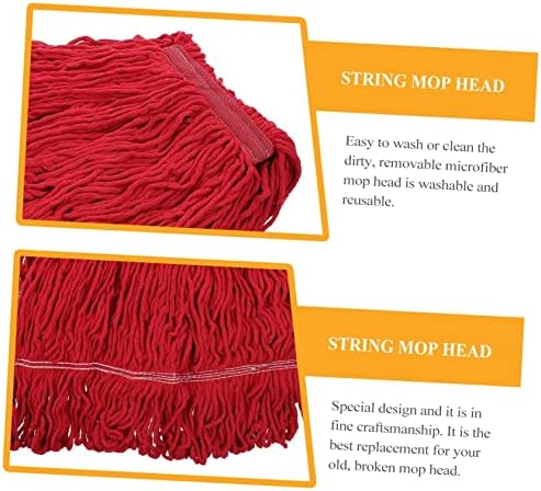 PACKOVE Cotton Yarn Mop Head Replacement Reusable No Lint