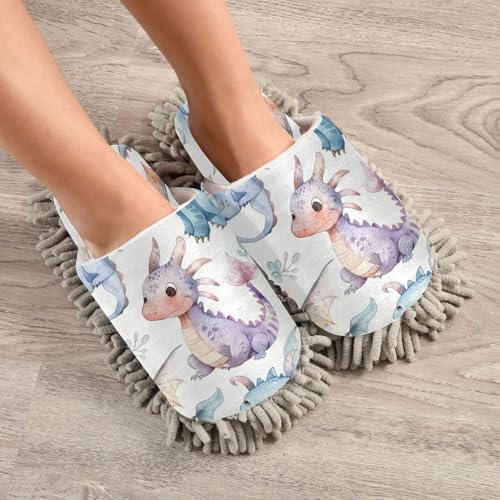 Zhirexin Cute Cartoon Water Dragon Cleaning Slippers