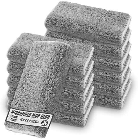MAYSHINE 12 Pack Microfiber Head Flip Mop Refills