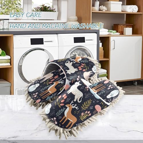 Cute Animal Mopping Slippers - Washable and Comfortable