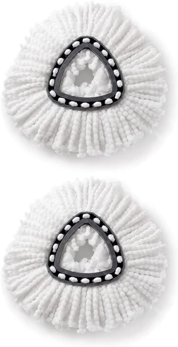 INKjetsclub Compatible Spin Mop Replacement Heads 2 Pack White