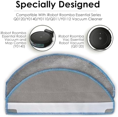 8 Pack Roomba 104 Mop Pads Compatible with Y0140 Y0110 Q0520 105 Combo