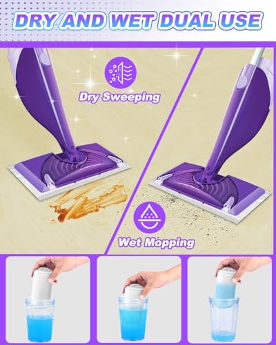 30 Pack YagoDago Mop Pads for Swiffer Wet Jet Velcro Mops
