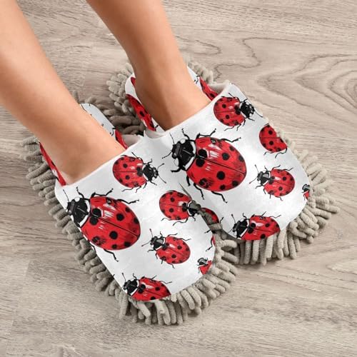 Zhirexin Seven Star Ladybug Cleaning Slippers