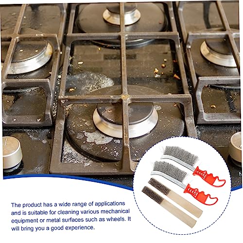 OKUMEYR 4pcs Stainless Steel Rust Removal Brush Set