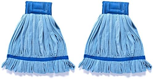 QIPENG 18 Microfiber Mop Head Replacement Pack of 2 Blue 1
