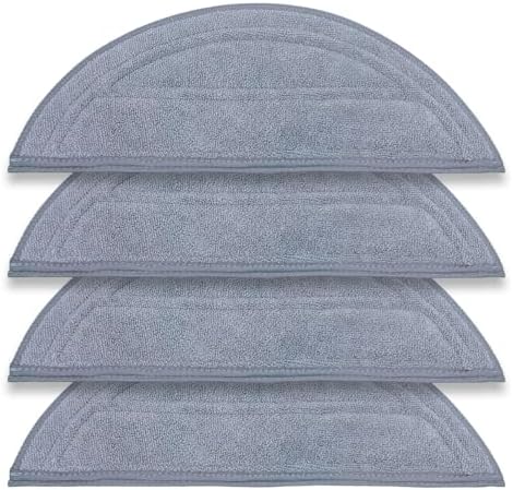 Rrochio 4Pack Washable Mop Pads for Roborock Saros 10G30