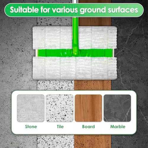 BRUVISH 100 Count Dry Mop Pads for Swiffer Sweeper