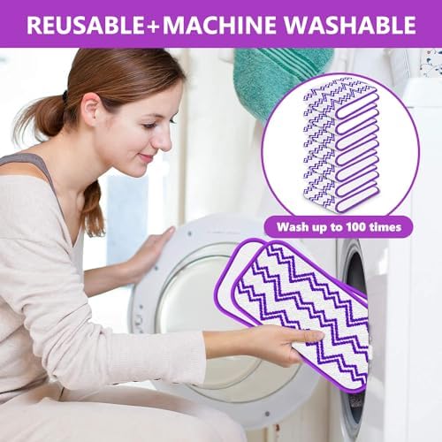 7-Pack Reusable Mop Pads for Swiffer WetJet 12 Spray Mop