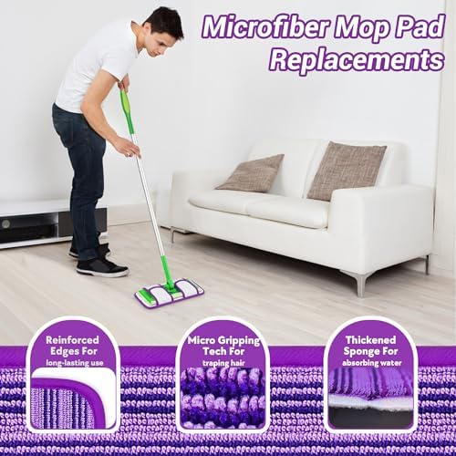 Reusable Mop Pads for Swiffer Sweeper Mops 3 Pack