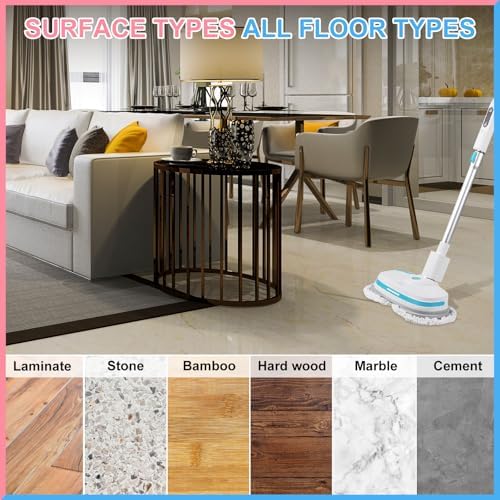 Irenare 20 Pack Electric Mop Pads 728 Inch Reusable