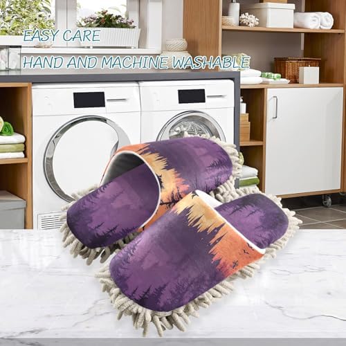 FLildon Microfiber Cleaning Slippers Halloween Witch Size L