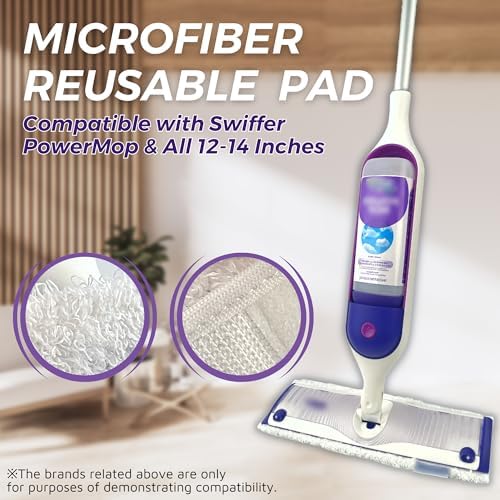 Frescares Swiffer PowerMop Replacement Mop Pads 2 Pack