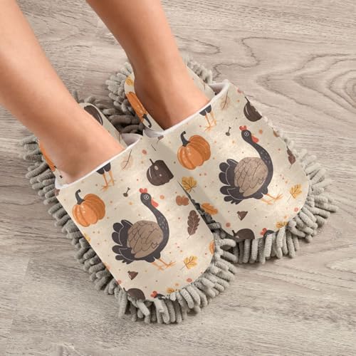 Zhirexin Mop Slippers for Home Cleaning