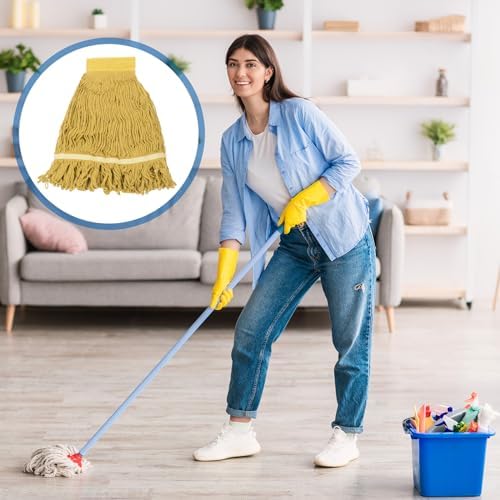 Uxcell 6Pcs Cotton String Mop Head Replacement