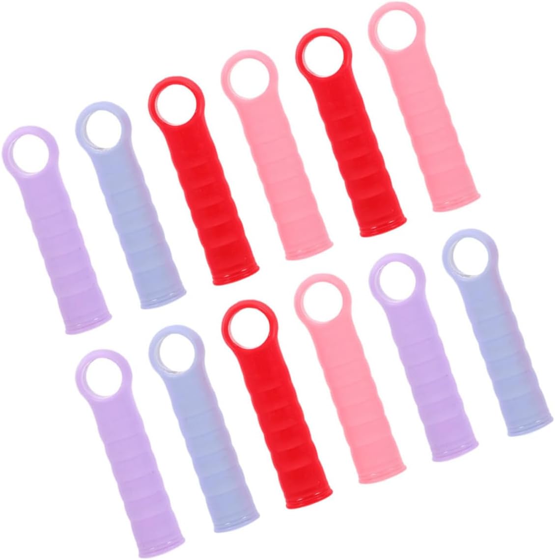 12pcs Plastic Mop Handle End Caps with Ergonomic Grips