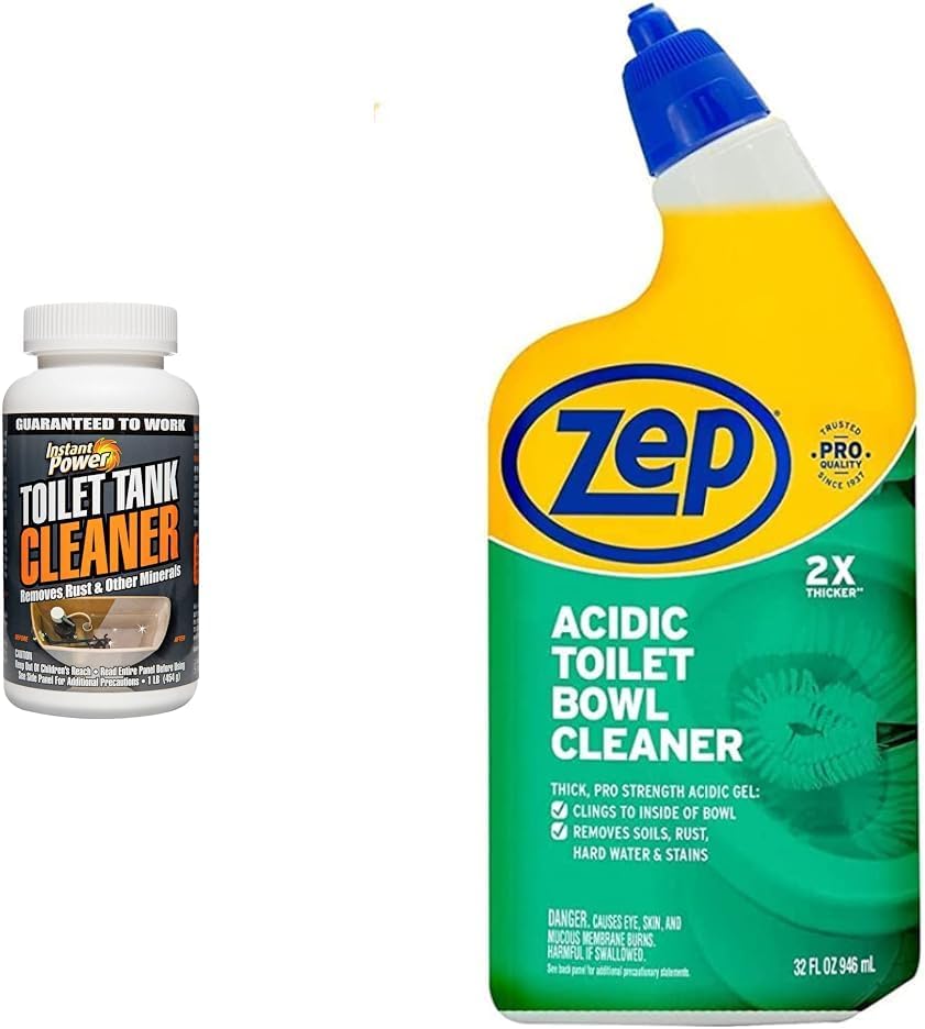 Instant Power Toilet Tank Cleaner 16 Oz No Scrubbing Removes Stains and Rust