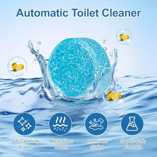 PUGAIQI Toilet Bowl Tablets 50 Count Blue Fresh Scent 1