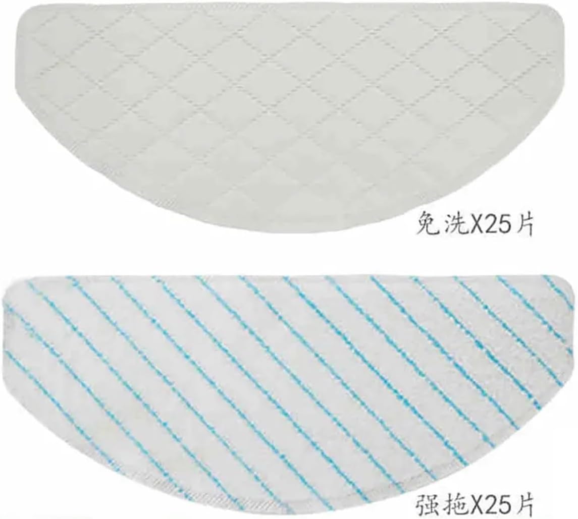 100 Pack Light Yellow Disposable Mop Pads for Robot Vacuums