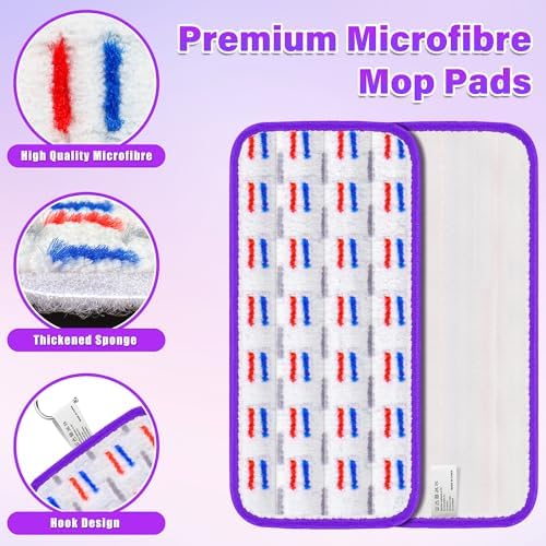 21 Pack Reusable Mop Pads for Swiffer WetJet 1
