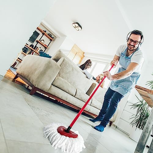 FOOKCIAN Spin Mop Refill Head Microfiber Deep Clean Machine Washable
