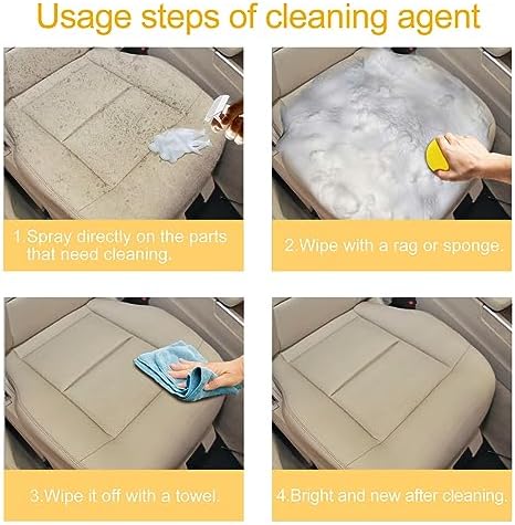 Aozonyoi Peony Car Interior Foam Cleaner 4 Pack