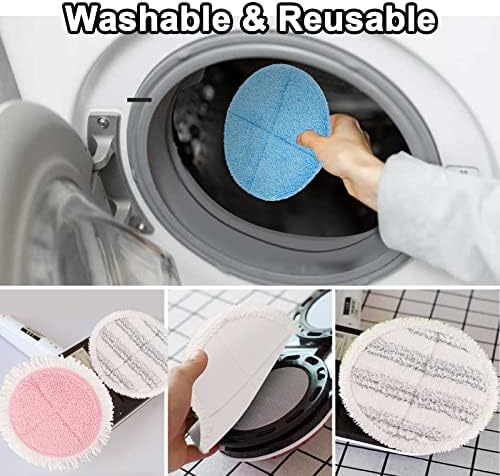 GreeSuit Electric Mop Pads 8 Pack 728in Round Replacement