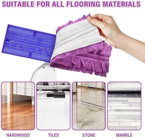 Reusable Swiffer PowerMop Pad Refills 6Pcs
