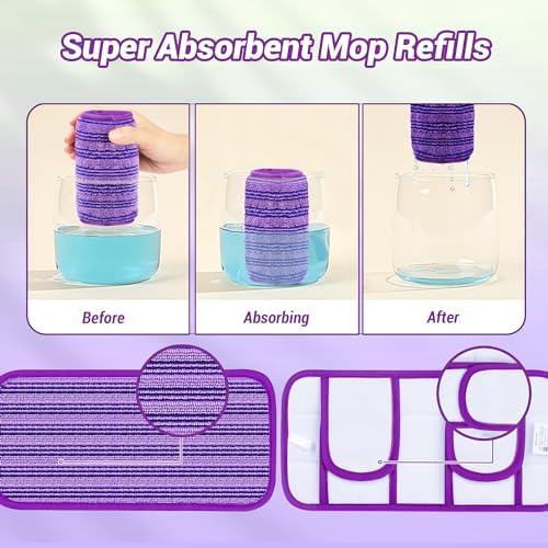 Reusable Mop Pads for Swiffer Sweeper Mops 3 Pack