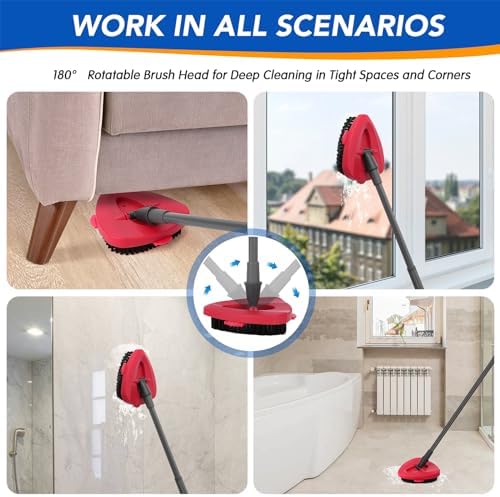 O Ceda EasyWring 1-Tank Scrub Brush Head Replacement - 2 Pack Hard Bristle