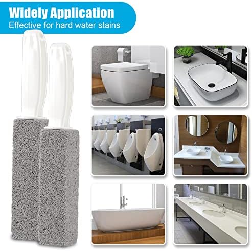 Nonley Pumice Stone Toilet Cleaner with Handle 2 Pack