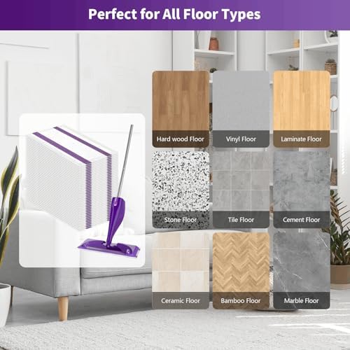Fepoch 55 Count Swiffer WetJet Pads Refills