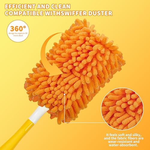 REBLEU Reusable Duster Refill - 4 Pack for Swiffer Hand Duster