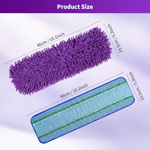 10 Pack Microfiber Mop Pads for Bona Washable Reusable