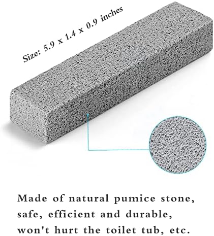 20 Pack Pumice Stones for Toilet Cleaning Calcium Remover Glass Material